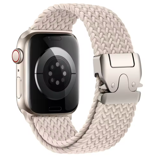 Bracelet tressé à Boucle Parachute pour Apple Watch | Starlight